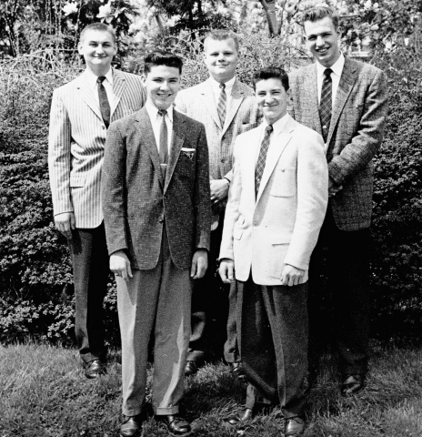 58 The Upstate PA boys. Seaman, Roberts, Martin, G. Herbert, Grabowski.