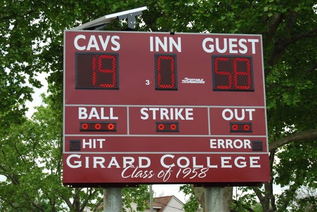 Founders Day - 17 May 2008 - Class Gift of solar powered score board. One of two - Kopec