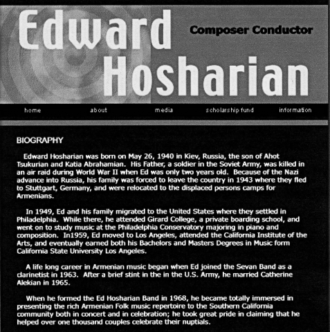 Ed Hosharians biography